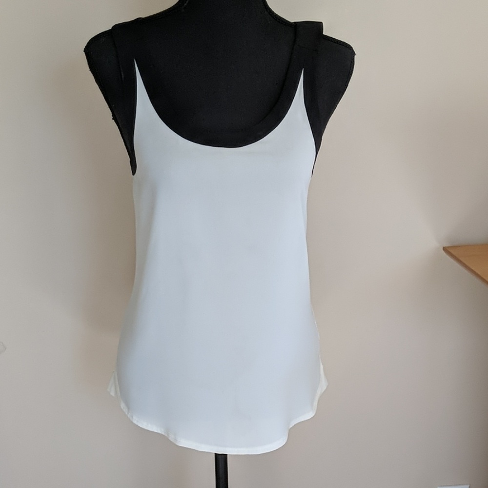 NWOT Express Color Block Zip Racerback Tank - Picture 4 of 8